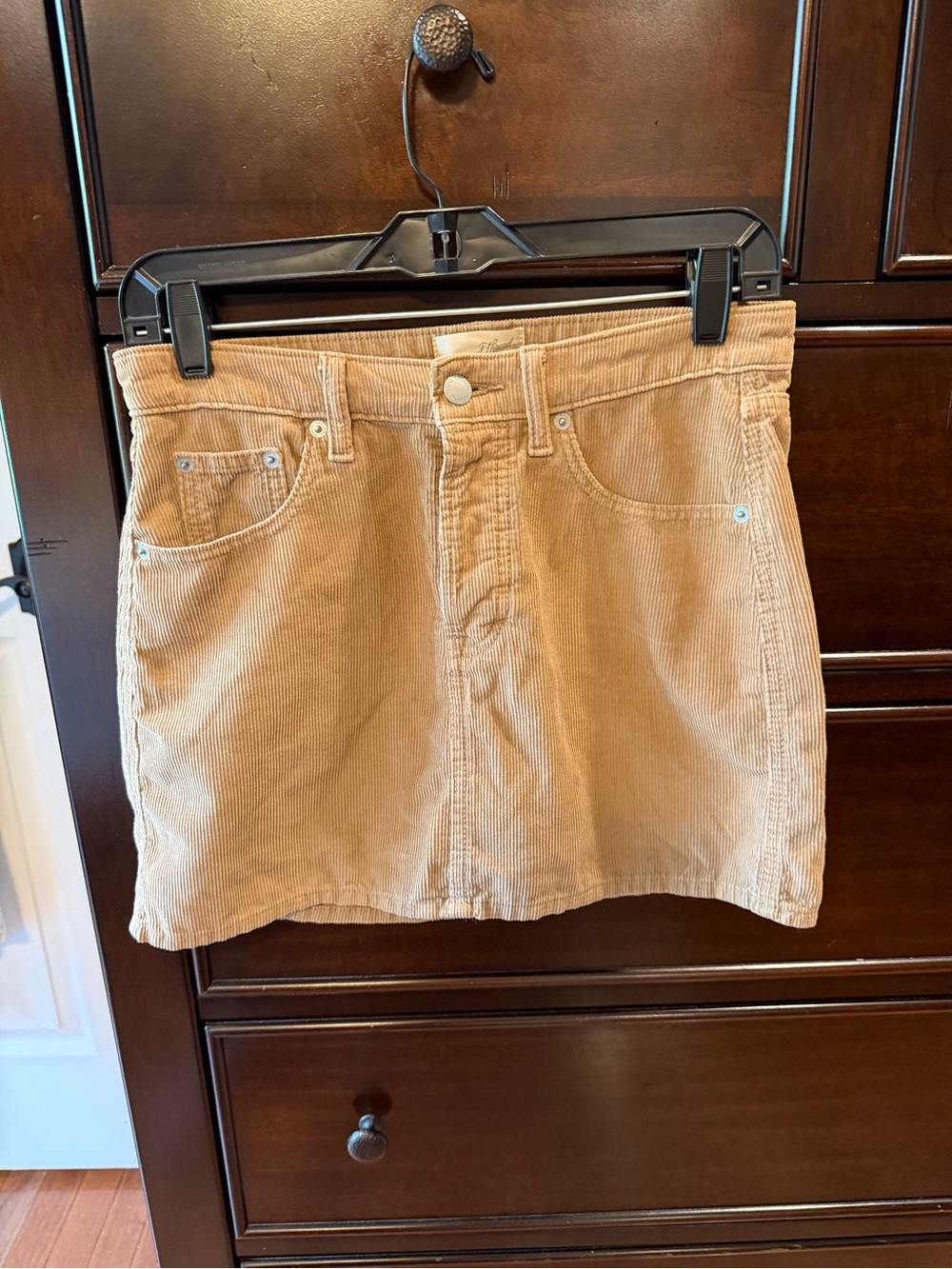 Universal Thread Tan Corduroy Mini Skirt